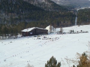 Место катания на сноубордах в Хакасии